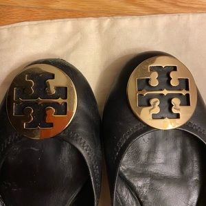 ⚡️⚡️SOLD⚡️⚡️Tory Burch Reva  black ballerina shoes